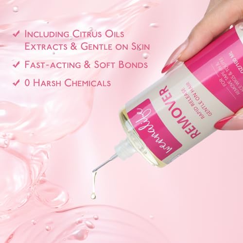 WENNALIFE Tape-in Hair Extension Remover 100 mL Citrus Scent - Gentle & Residue-Free