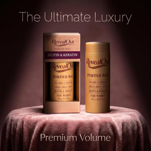 RevealOut Volumizing Hair Powder for Women - Strong Hold Matte Finish with Biotin & Keratin