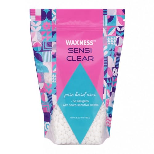 Waxness Sensi Clear Hard Wax Beads 1 lb - Rosin-Free Stripless Wax