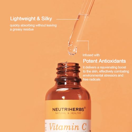 Neutriherbs Vitamin C Serum with Hyaluronic Acid for Brightening & Firming