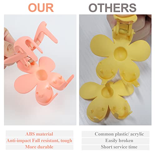 7-Pack Flower Claw Clips for Thick Hair - Non-Slip, Stylish & Durable