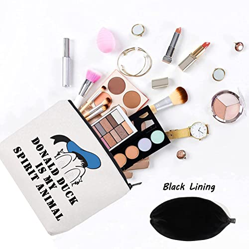 LEVLO Duck Spirit Animal Makeup Bag - Zipper Pouch Gift