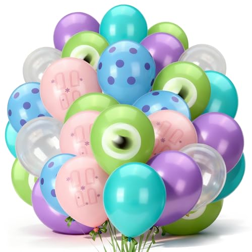 60pcs Cartoon Monster Balloons - Fun Birthday Party Decorations