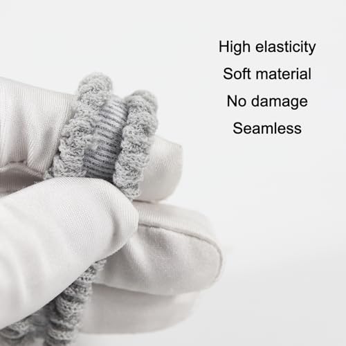 12pcs No Damage Hair Ties for Women - Soft Elastic Scrunchies