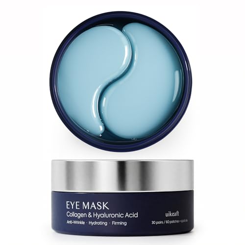 Under Eye Patches for Dark Circles - 30 Pairs Gel Masks with Collagen & Retinol