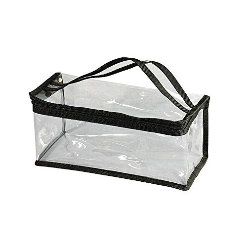 Jula Vance Clear PVC Makeup Bag with Handle - Portable Organizer
