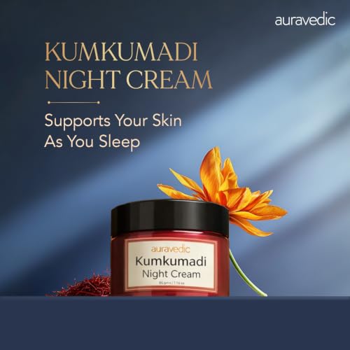 Auravedic Kumkumadi Night Cream with Retinol for Radiant & Smooth Skin