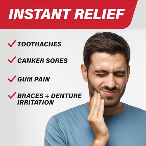 Orajel Rescue Relief Pen Cooling Gel for Tooth & Gum Pain 0.07 Oz 2-Pack