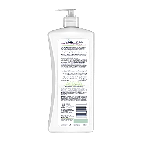 St. Ives Coconut & Orchid Body Lotion 21 oz Pack of 2 - Natural Moisturizer