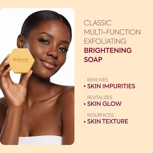 MAKARI Classic Exfoliating Antiseptic Soap - Brightening Bar, 7 oz