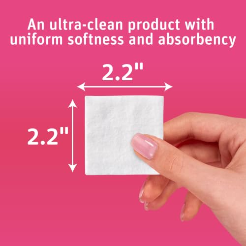 Simply Soft Premium Cotton Pads - 100% Natural, Hypoallergenic, 330 Count