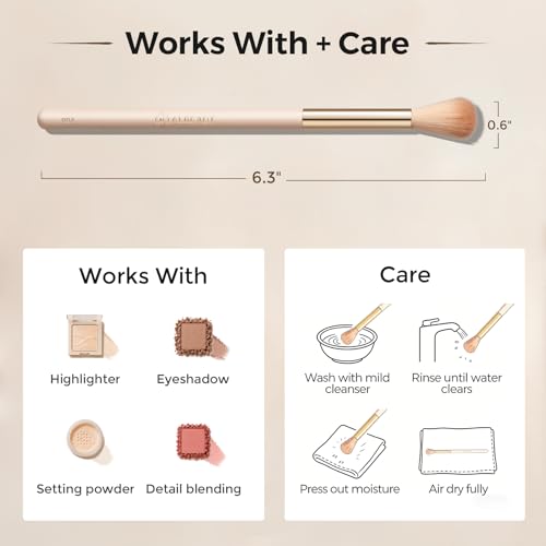 Fluffy Highlighter & Eyeshadow Blending Brush | ALBEAUT