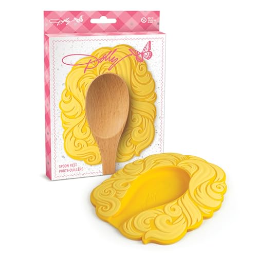Dolly Parton Big Hair Spoon Rest - Heat Resistant Silicone Kitchen Utensil