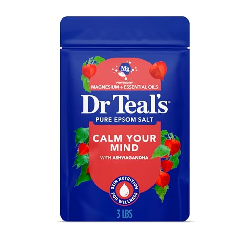 Dr Teal's Epsom Salt Magnesium Soak with Ashwagandha, 3 lbs