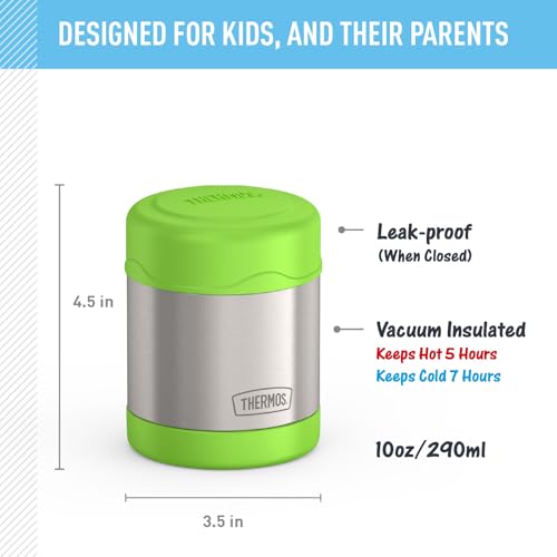THERMOS FUNtainer 10oz Kids Food Jar - Insulated Stainless Steel Container