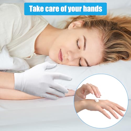 4 Pairs Breathable Cotton Gloves for Hand Care & Eczema Relief