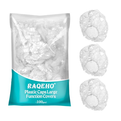 Disposable Shower Caps - 100pcs Waterproof Hair Covers, 20.5"