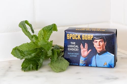 Spock Soap Peppermint Aloe 2oz Travel Guest Bar - Made in USA