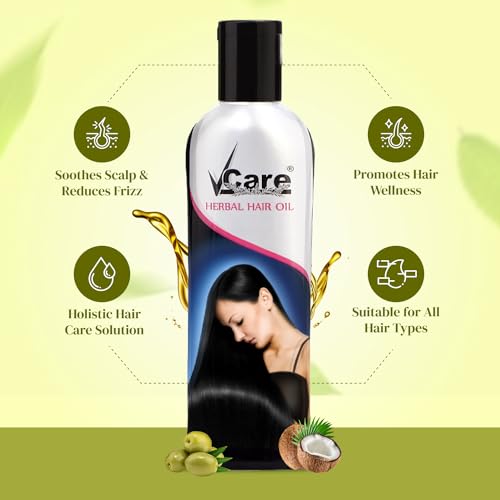 VCare Herbal Hair Oil with Wonder Cap - Nourishing Hair Treatment 100ml