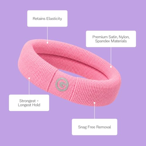 GIMME Medium Hold Seamless Hair Bands - 10 Pack, Multi-Color