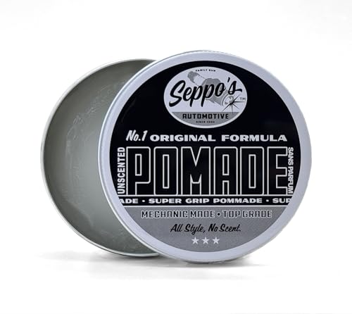 Seppo's Unscented Super Grip Pomade for Classic Hairstyles