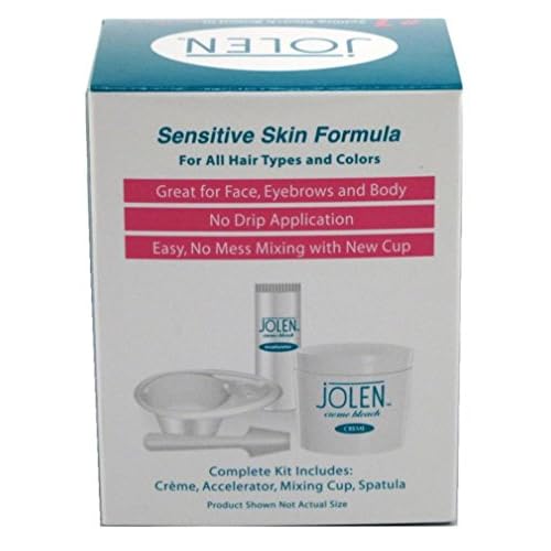 Jolen Creme Bleach Sensitive Formula Plus Aloe Vera 1oz.(pack of 6)