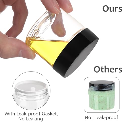 Accmor 2 oz Leakproof Cosmetic Jars with Lids - 4 Pack
