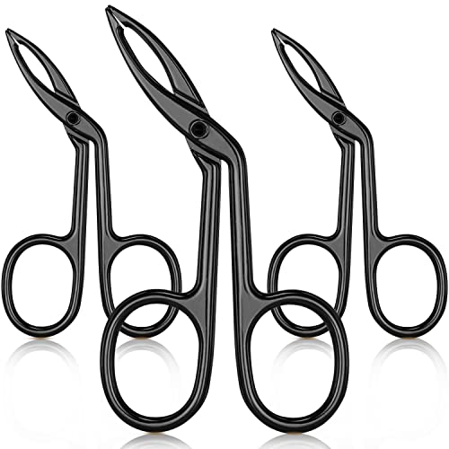 Hicarer 3-Pack Precision Eyebrow Scissors & Tweezers Set