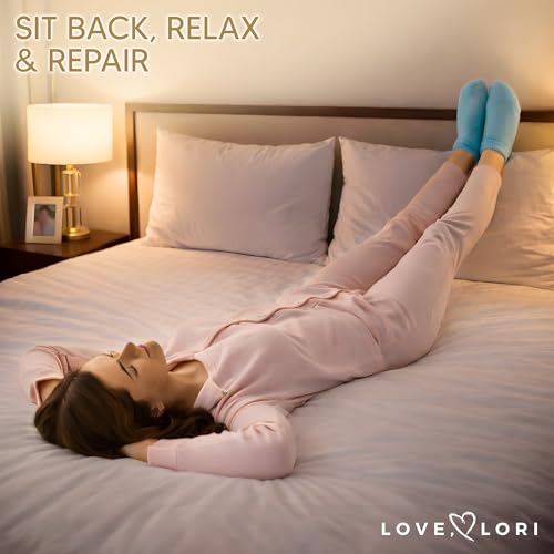 Love Lori Moisturizing Gel Socks for Women - Infused with Vitamin E & Jojoba Oil
