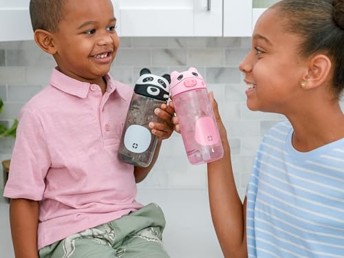Ello Ellies 16oz Kids Water Bottle - BPA-Free, Leakproof, Animal Design