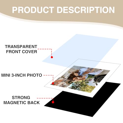 20 Pack Magnetic Picture Frames for Fujifilm Instax Mini Photos