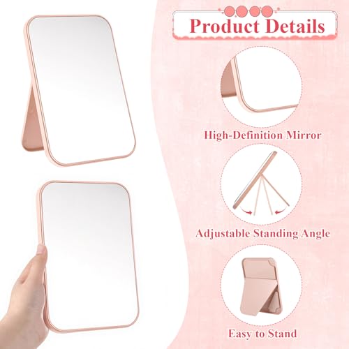12 Pack Pink Spa Party Mirrors - Perfect for Sleepovers & Makeup