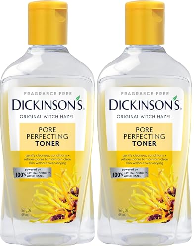 Dickinson's Witch Hazel Pore Perfecting Toner - 16 Fl Oz (Pack of 2)