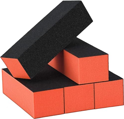 Durable Nail Buffer Sanding Block 100/180/100 Grit Orange for Buffing