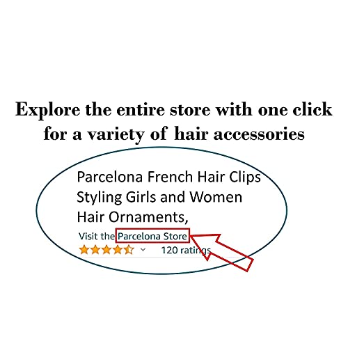 Parcelona Classic Tortoise Shell Hair Claw Clip - 3 Inch