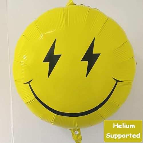 Yellow Smile Face Balloons Arch Garland Kit for Boys' 1st Birthday
