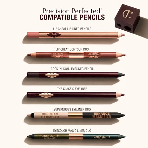 Charlotte Tilbury Dual-Size Makeup Pencil Sharpener for Lip & Eye Pencils