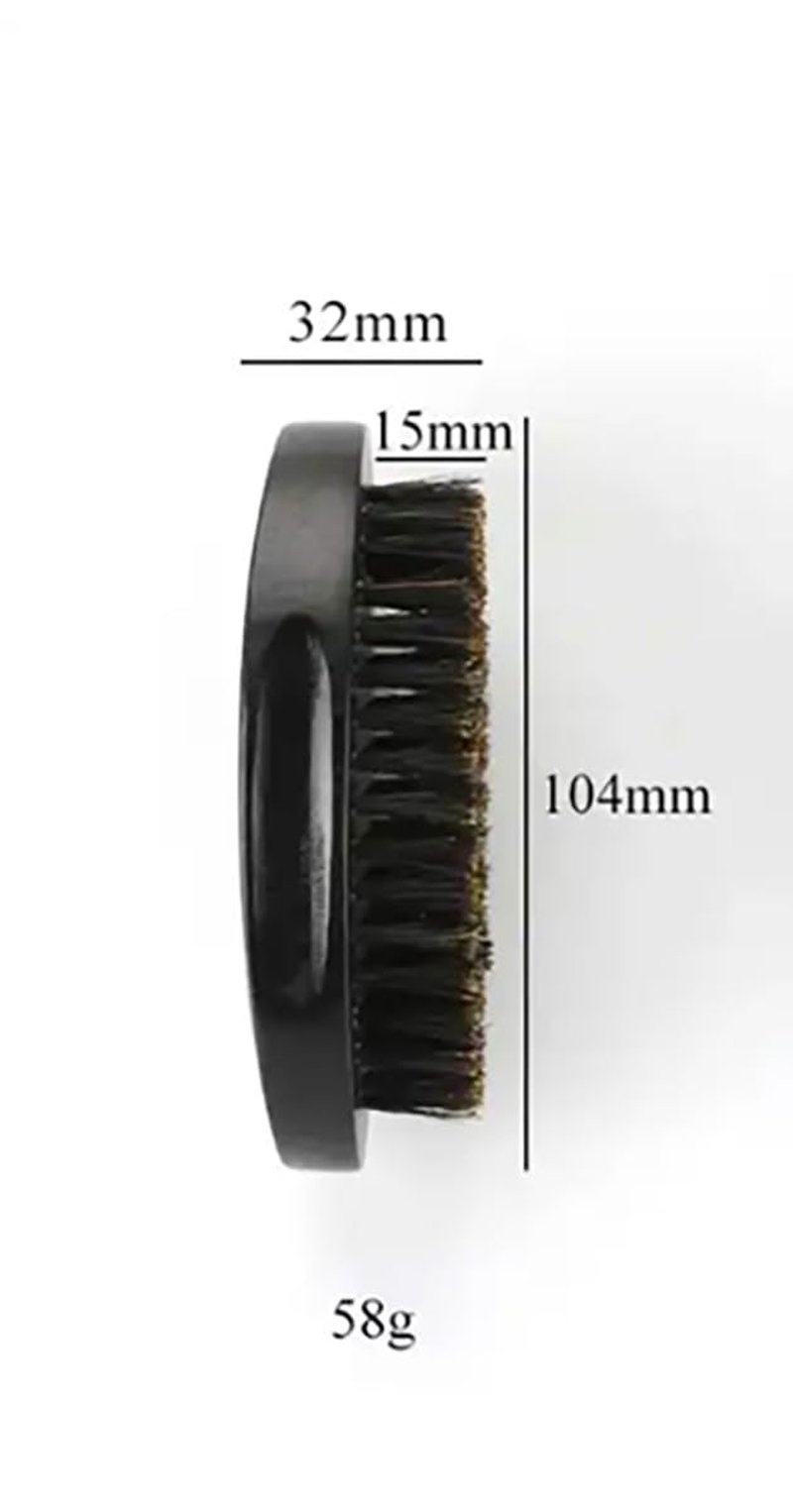 Portable Black Soft Bristle Hair Beard Brush