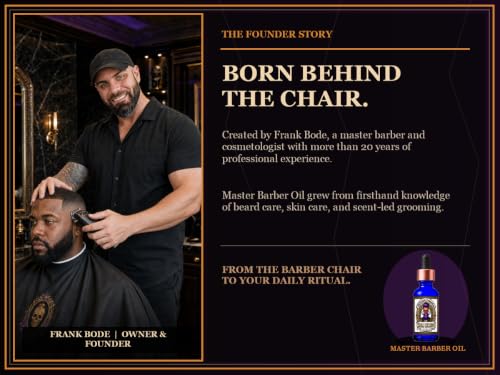Frank Scents Bleu Scented Beard Oil - 2oz Growth & Conditioning Treatment