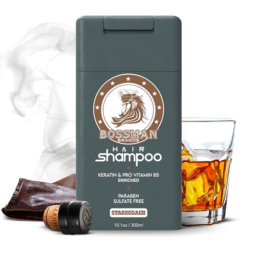 Bossman Men's Hair Shampoo with Keratin - Stagecoach Scent