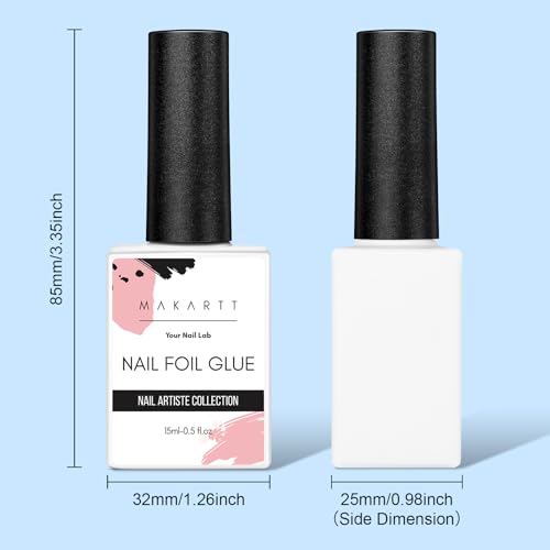 Makartt Nail Foil Glue Transfer Gel for Art Stickers 15ML