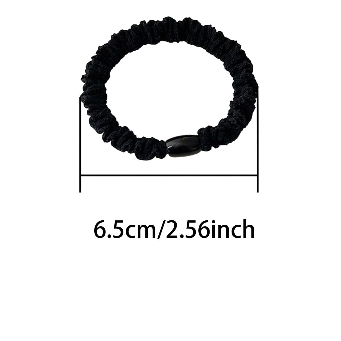 10 PCS Fabric Scrunchies for Women Simple Durable Elastic Hair Tie for Thick Hair No Damage