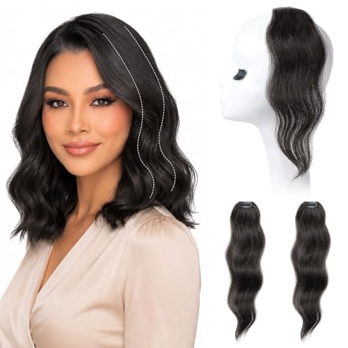 REECHO 12-Inch Beach Wave Clip-In Hair Volumizer - 2PCS Hair Extensions