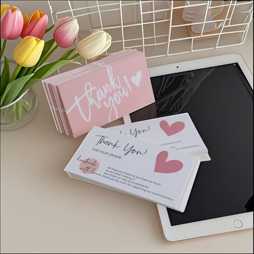 320 Premium Thank You Cards for Businesses - 2" x 3.5"
