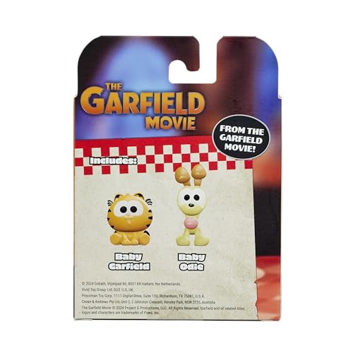 Animagic Baby Garfield & Baby Odie Figurine Set - 2-Pack Collectibles