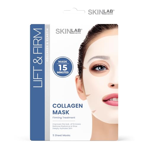 SKIN LAB Collagen Sheet Mask – Hydrating & Firming Anti-Aging Facial Set