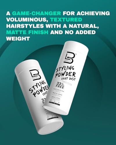 L3 Level 3 Light Hold Styling Powder, Matte Finish for Men, 30 g
