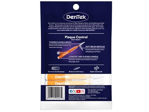 DenTek Easy Brush Cleaners - 16 Pack for Effective Oral Care