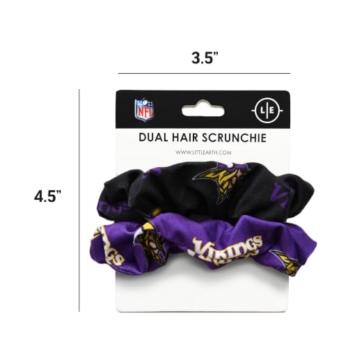 Minnesota Vikings NFL Hair Twist Scrunchie Set - Team Spirit Hair Accessories