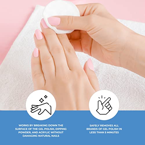 ForPro Jiffy Gel Polish Remover 0.5 Fl. Oz. - Fast & Easy Gel Removal